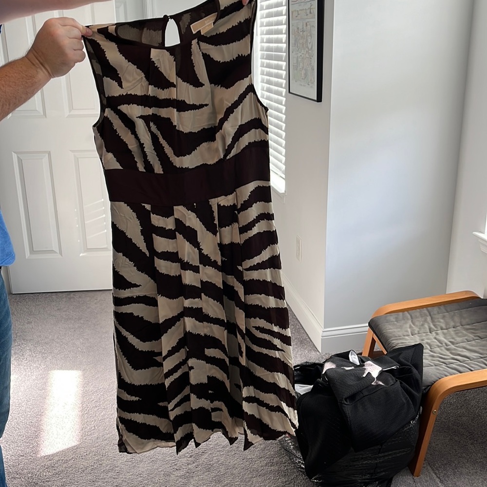 Michael Kors size 6 zebra print dress